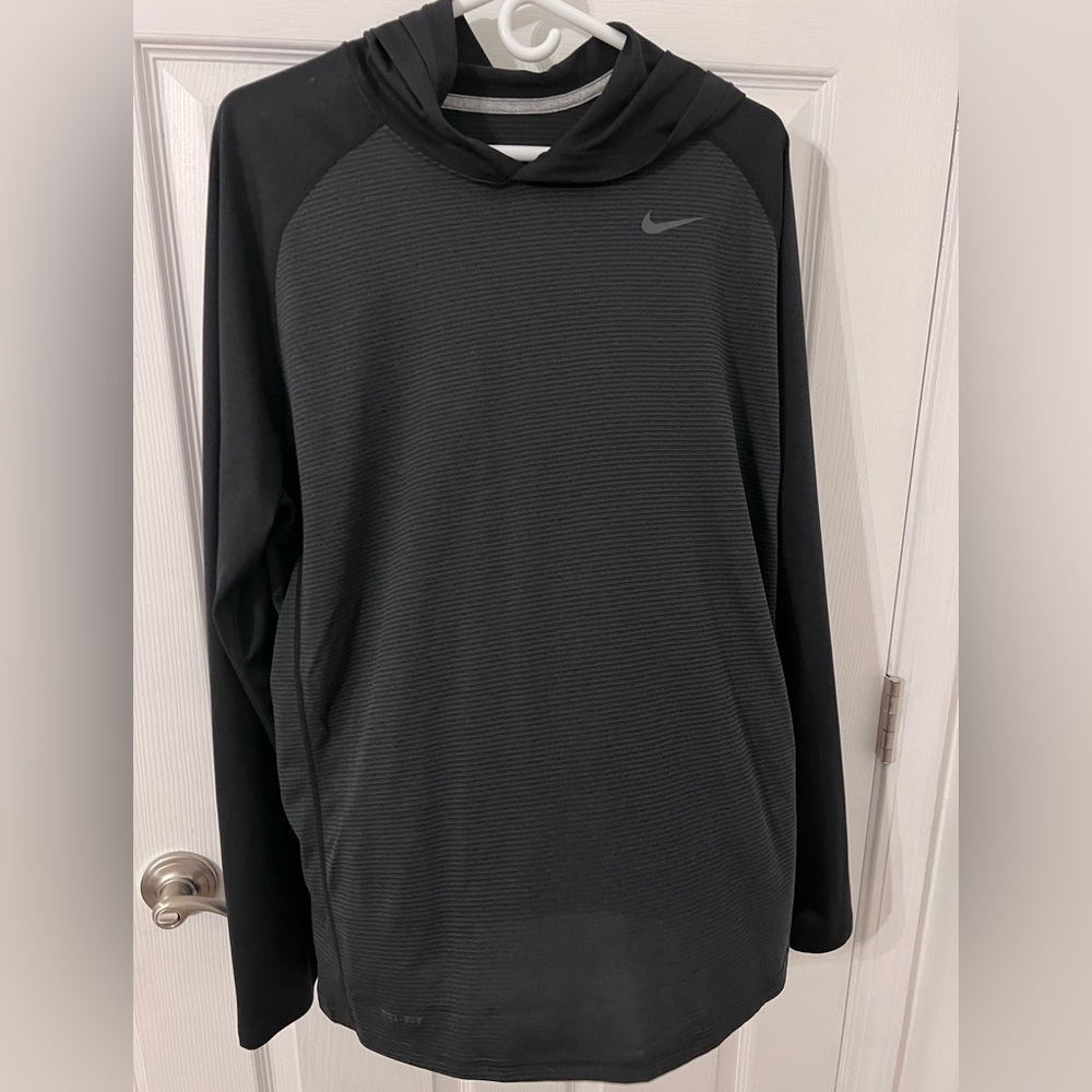 Nike Charcoal and Black Hoodie